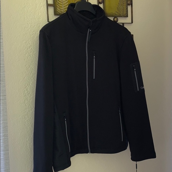 Calvin Klein Sweater Fleece Jacket Size L - Picture 3 of 11